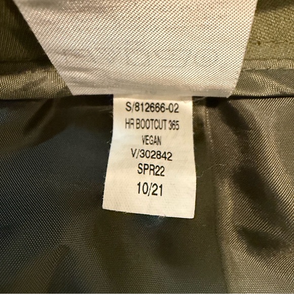 Banana Republic Bootcut Fit Dress Pants Womens Size 16 Green High Rise - Picture 8 of 12